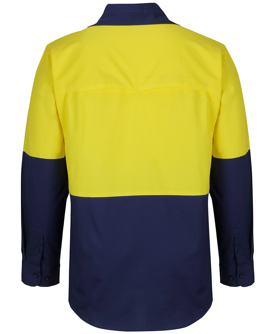 JB's Wear Hi Vis Ripstop L/S Fishing Shirt (6HNRL)