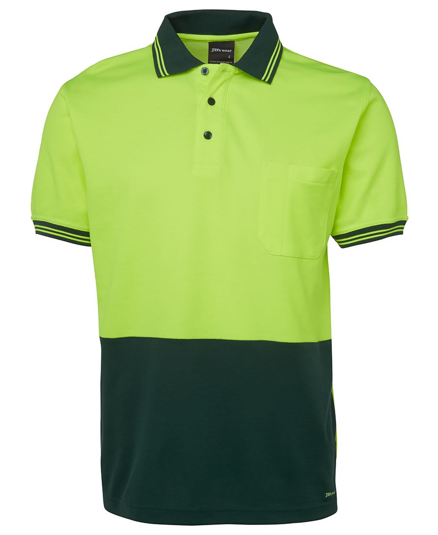 JB&#39;s Wear Hi Vis Short Sleeve Cotton Back Polo - Adults (6HPS)