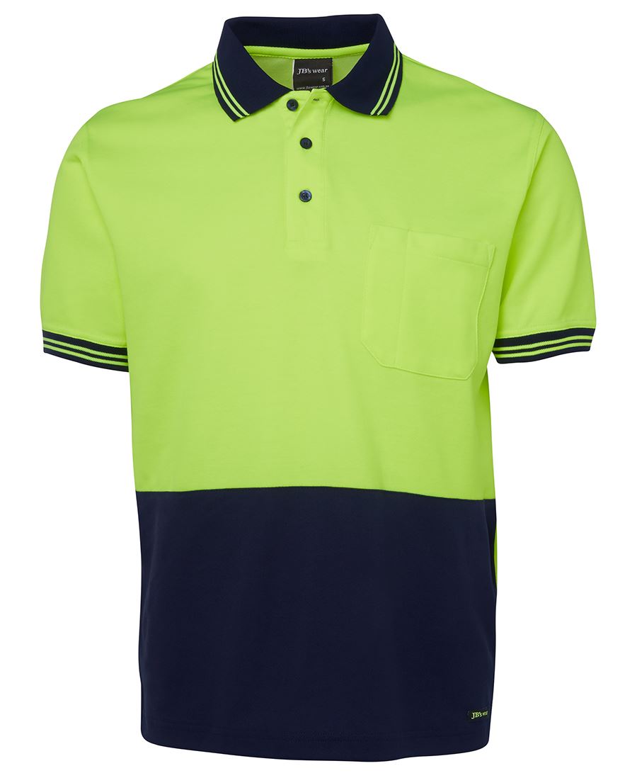 JB&#39;s Wear Hi Vis Short Sleeve Cotton Back Polo - Adults (6HPS)