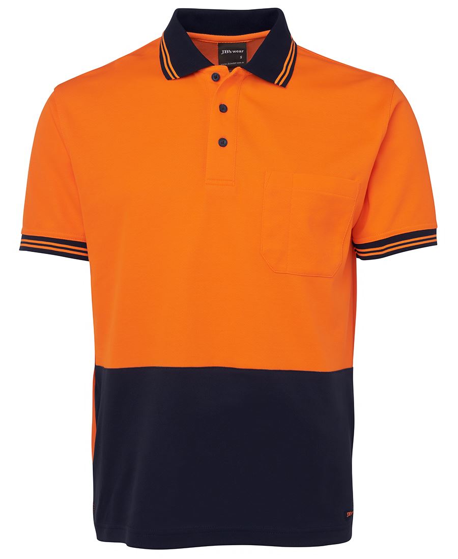 JB&#39;s Wear Hi Vis Short Sleeve Cotton Back Polo - Adults (6HPS)