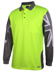 JB's Wear Hi Vis L/S Southern Cross Polo (6HSCL)