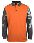 JB's Wear Hi Vis L/S Southern Cross Polo (6HSCL)