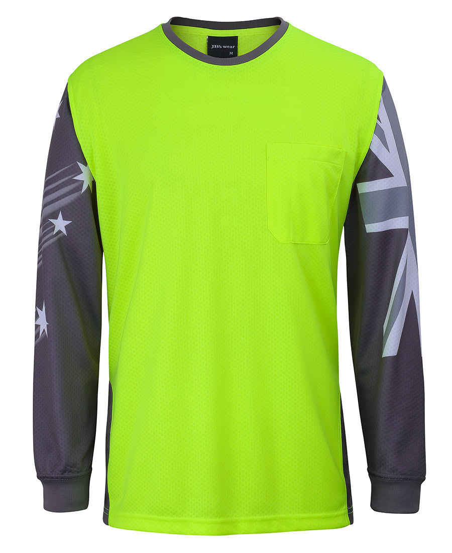 JB's Wear Hi Vis L/S Southern Cross Tee (6HSCT)