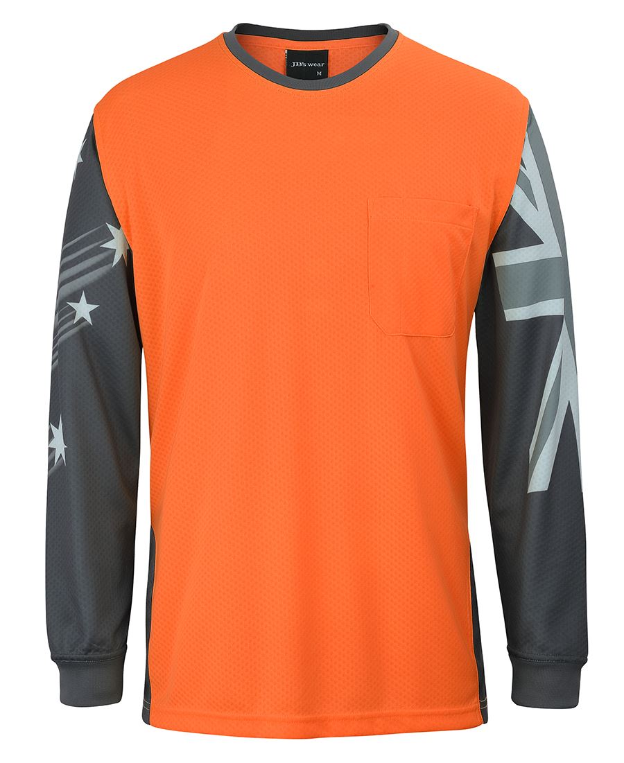 JB's Wear Hi Vis L/S Southern Cross Tee (6HSCT)