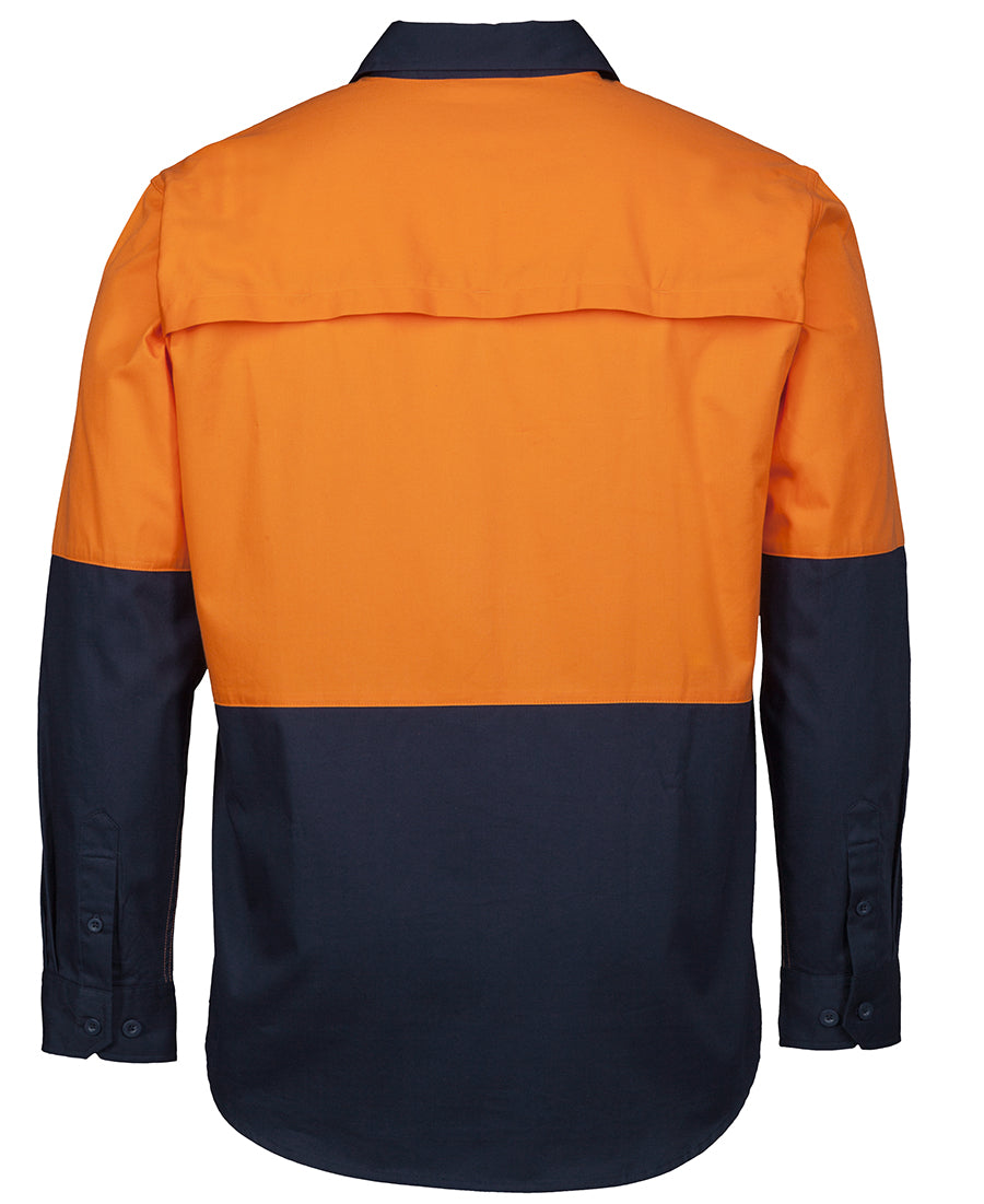 JB's Wear Hi Vis Close Front L/S 150G Work Shirt (6HVCS)