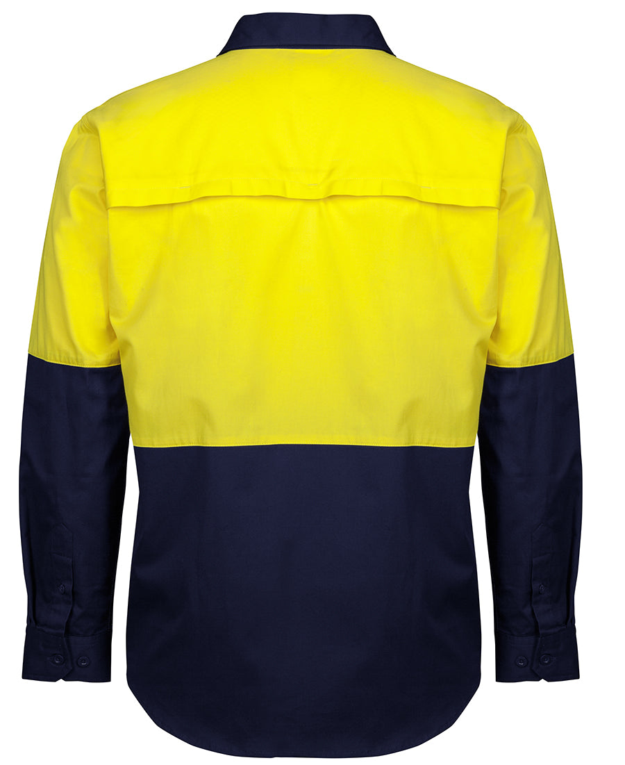 JB's Wear Hi Vis Close Front L/S 150G Work Shirt (6HVCS)