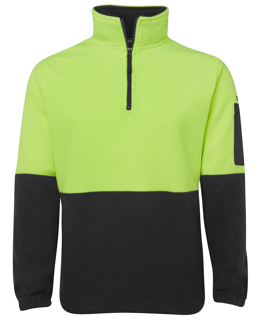 JB&#39;s Wear Hi Vis 1/2 Zip Polar Fleece - Adults (6HVPF)