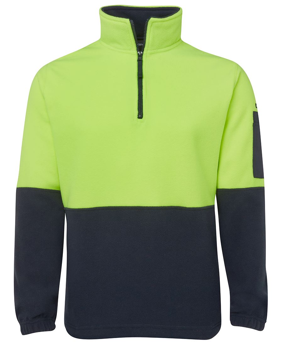 JB&#39;s Wear Hi Vis 1/2 Zip Polar Fleece - Adults (6HVPF)