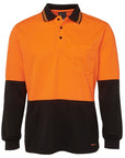 JB's Wear Hi Vis Long Sleeve Trad Polo - Adults (6HVPL)