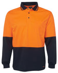 JB's Wear Hi Vis Long Sleeve Trad Polo - Adults (6HVPL)