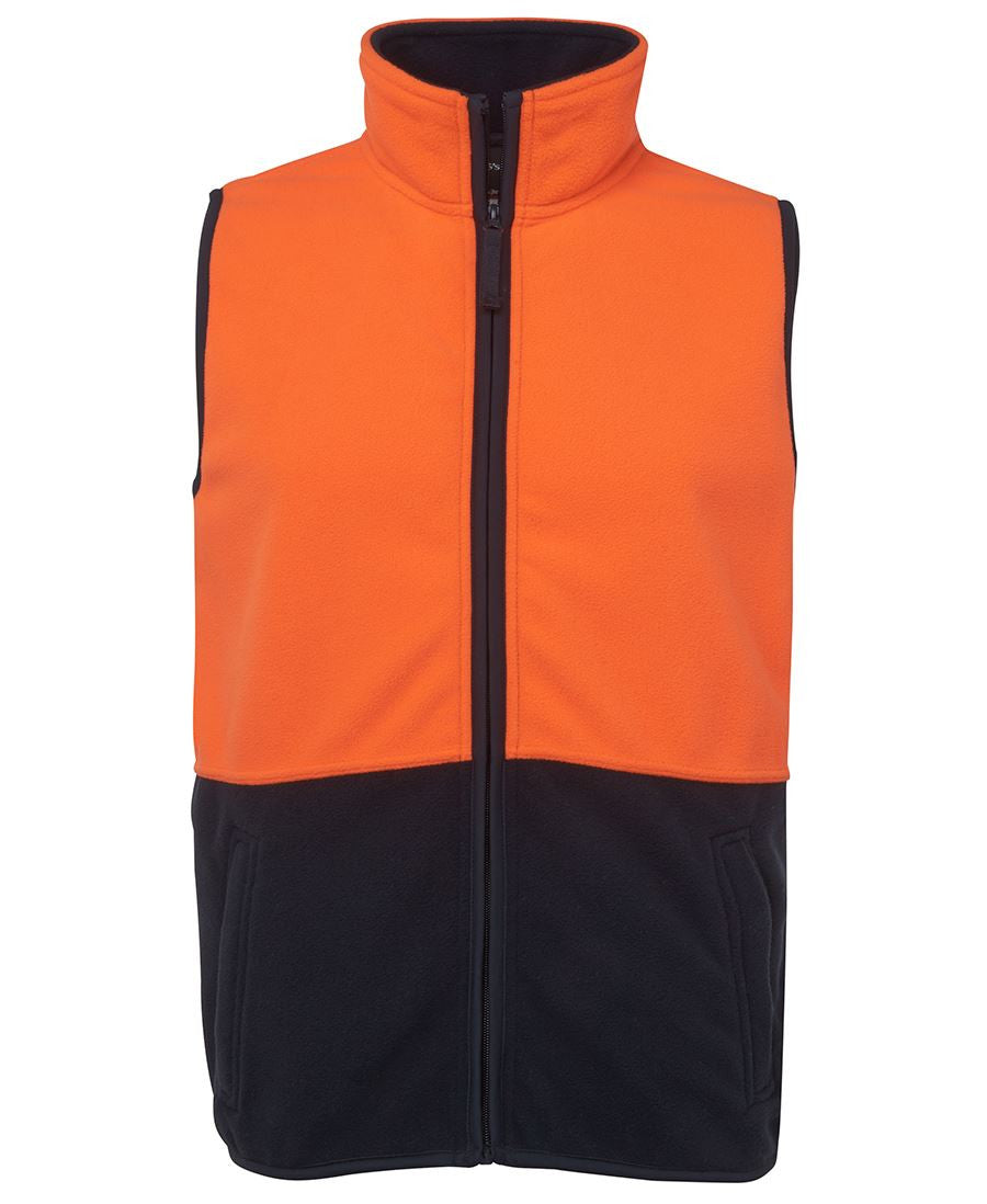 JB's Wear Hi Vis Polar Vest - Adults (6HVPV)