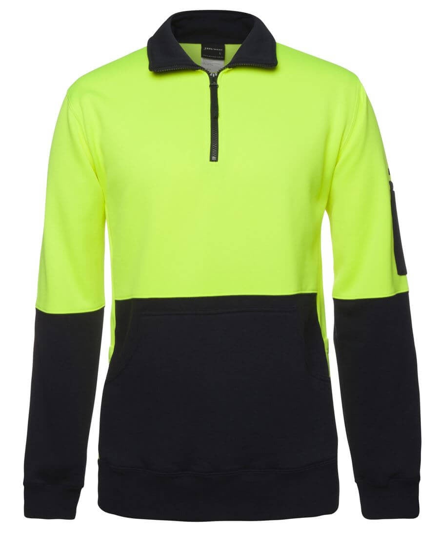 JB's Wear Hi Vis 330G 1/2 Zip Fleece (6HVPZ)