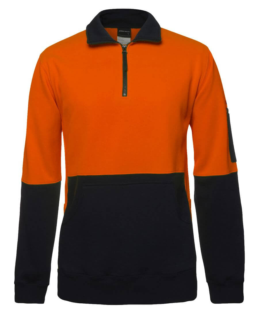 JB's Wear Hi Vis 330G 1/2 Zip Fleece (6HVPZ)