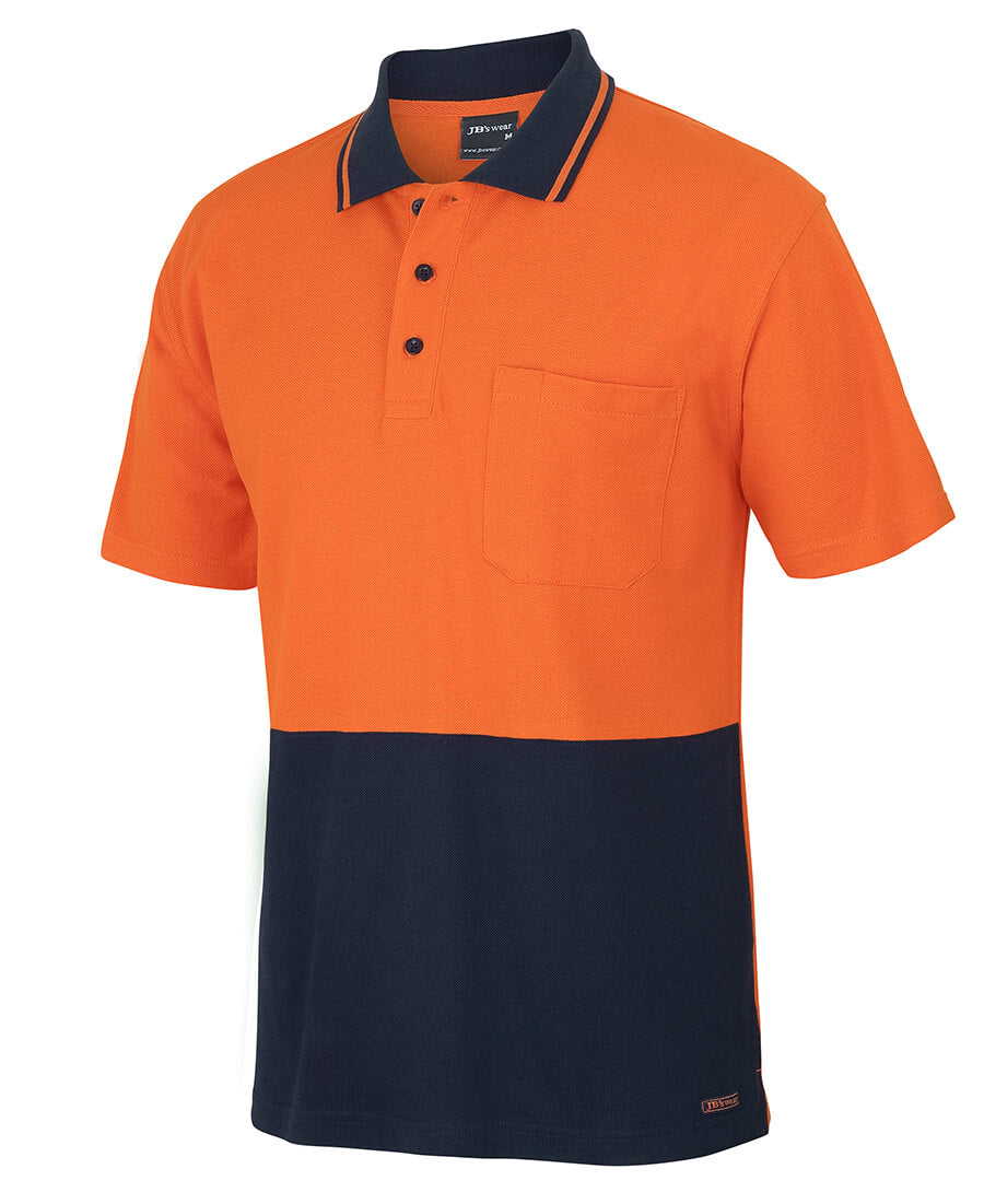 JB's Wear Hi Vis S/S Cotton Pique Trad Polo (6HVQS)