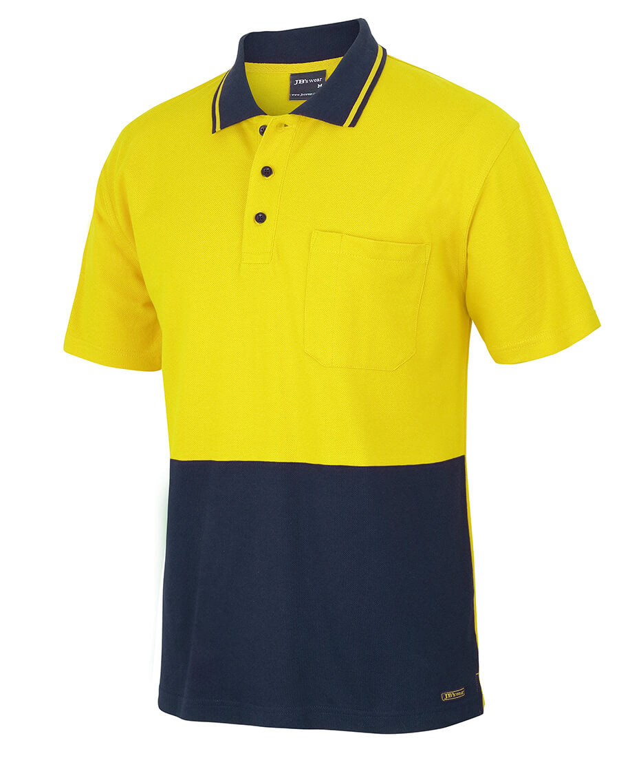 JB's Wear Hi Vis S/S Cotton Pique Trad Polo (6HVQS)