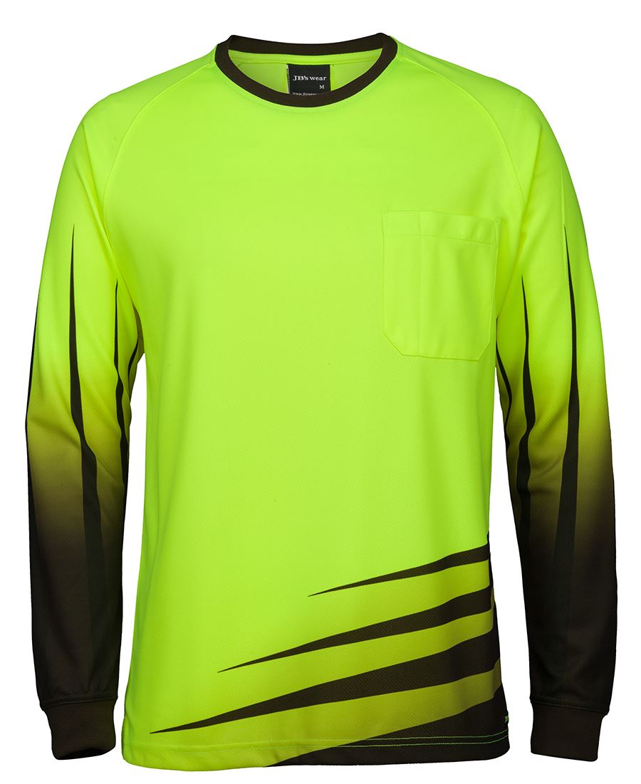 JB&#39;s Wear Hi Vis L/S Rippa Sub Tee (6HVRX)