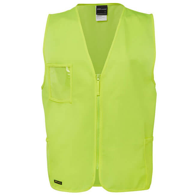 JB&#39;s Wear HI VIS Zip Safety Vest (6HVSZ)