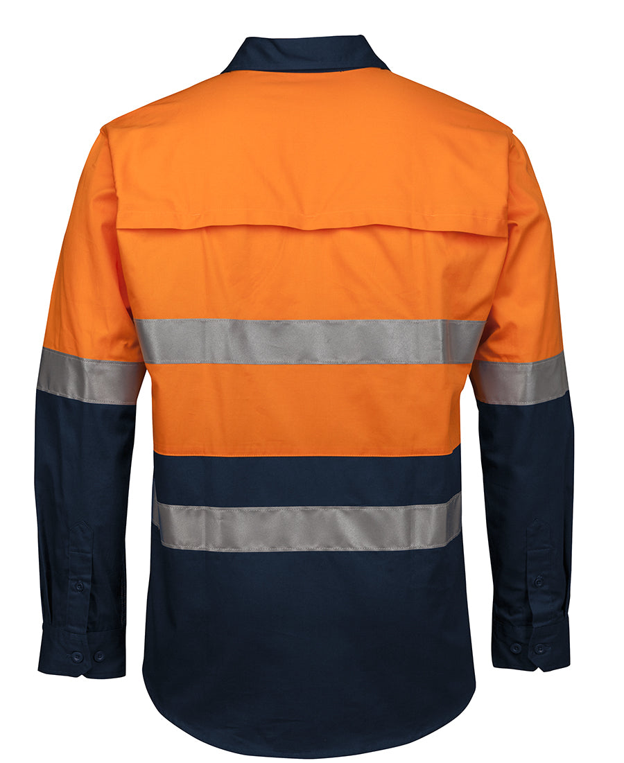 JB&#39;s Wear Hi Vis (D+N) Close Front L/S 150G Work Shirt (6HWCS)