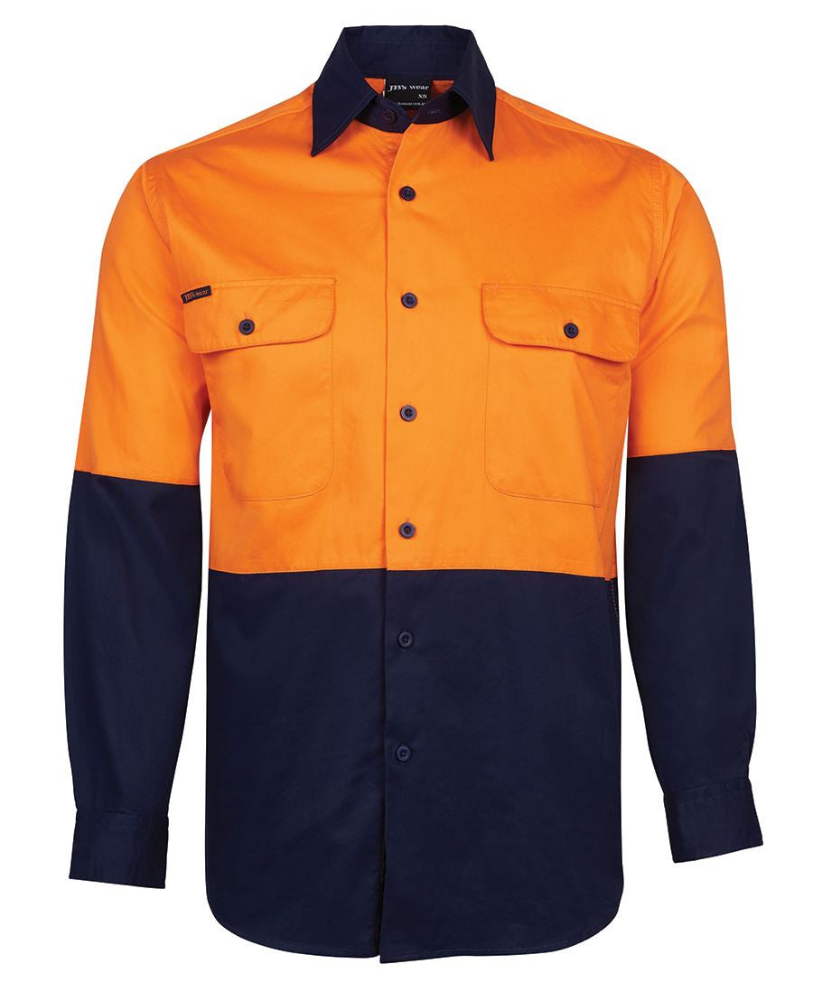 JB's Wear Hi Vis Long Sleeve 150g Shirt - Adults (6HWSL)