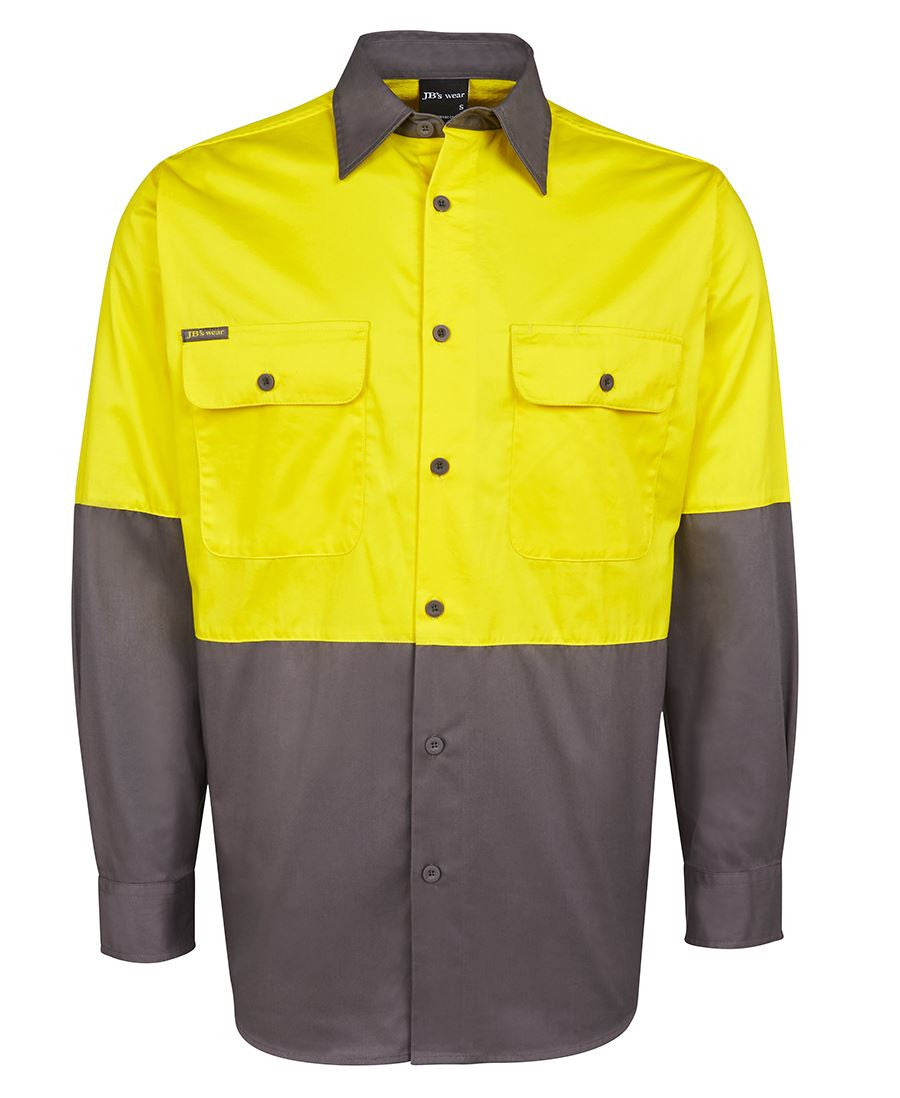 JB's Wear Hi Vis Long Sleeve 150g Shirt - Adults (6HWSL)