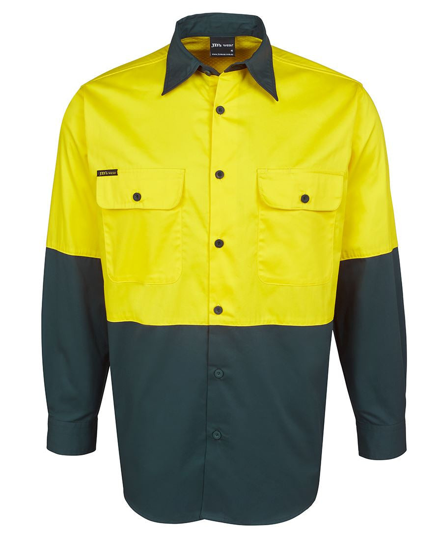 JB's Wear Hi Vis Long Sleeve 150g Shirt - Adults (6HWSL)