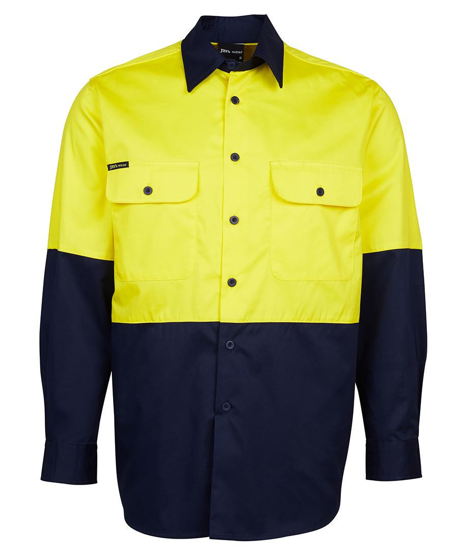 JB's Wear Hi Vis Long Sleeve 150g Shirt - Adults (6HWSL)