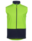 JB's Wear Hi Vis Water Resist Softshell Vest (6HWV)