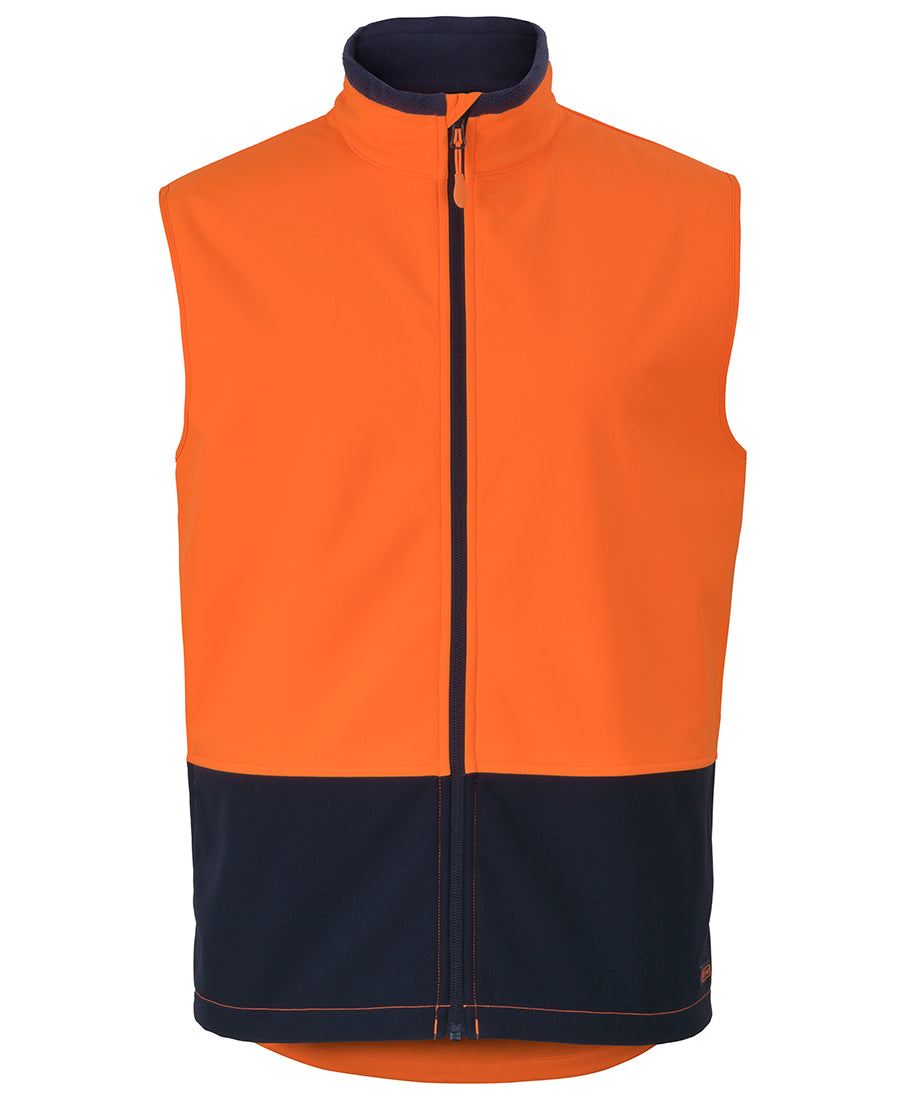 JB's Wear Hi Vis Water Resist Softshell Vest (6HWV)