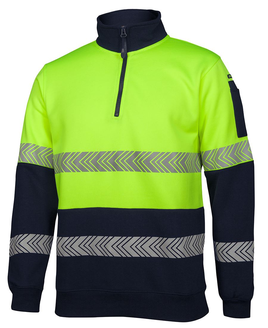 JB's Wear Hi Vis ½ Zip Segmented Tape Fleece (6HZS)