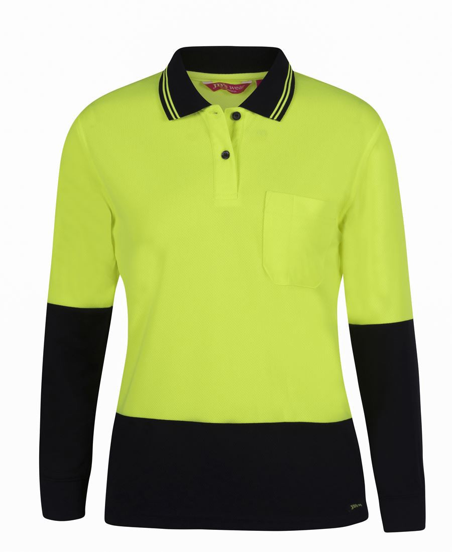 JB&#39;s Wear Ladies Hi Vis L/S Comfort Polo (6LHCL)
