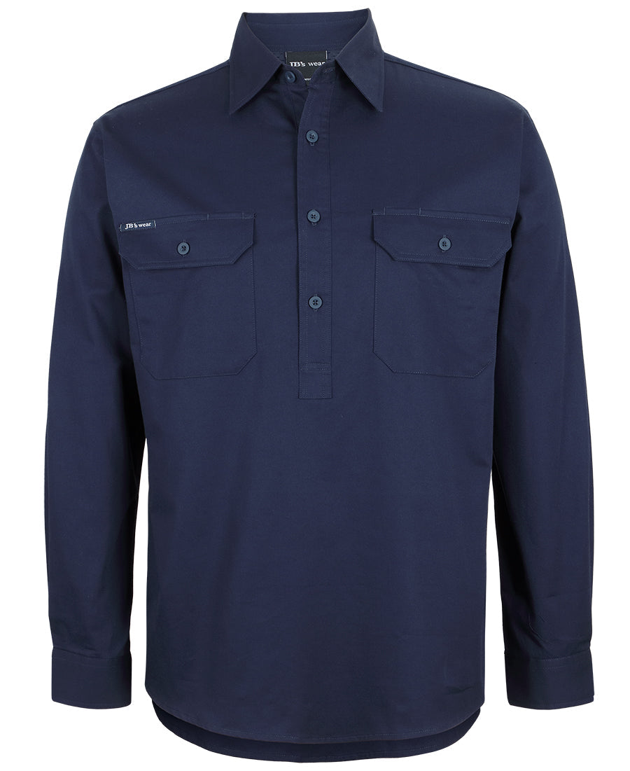 JB's Wear Hi Vis Close Front L/S 150G Work Shirt (6WLCF)