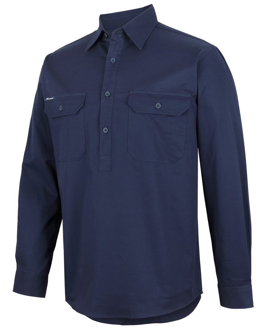 JB's Wear Hi Vis Close Front L/S 150G Work Shirt (6WLCF)