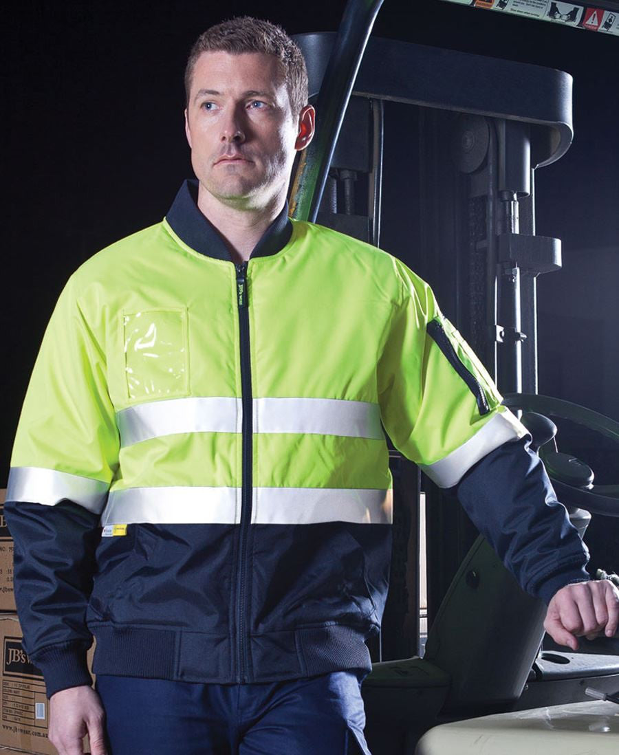 JB's Wear Hi Vis (D+N) Flying Jacket - Adults (6DNFJ)