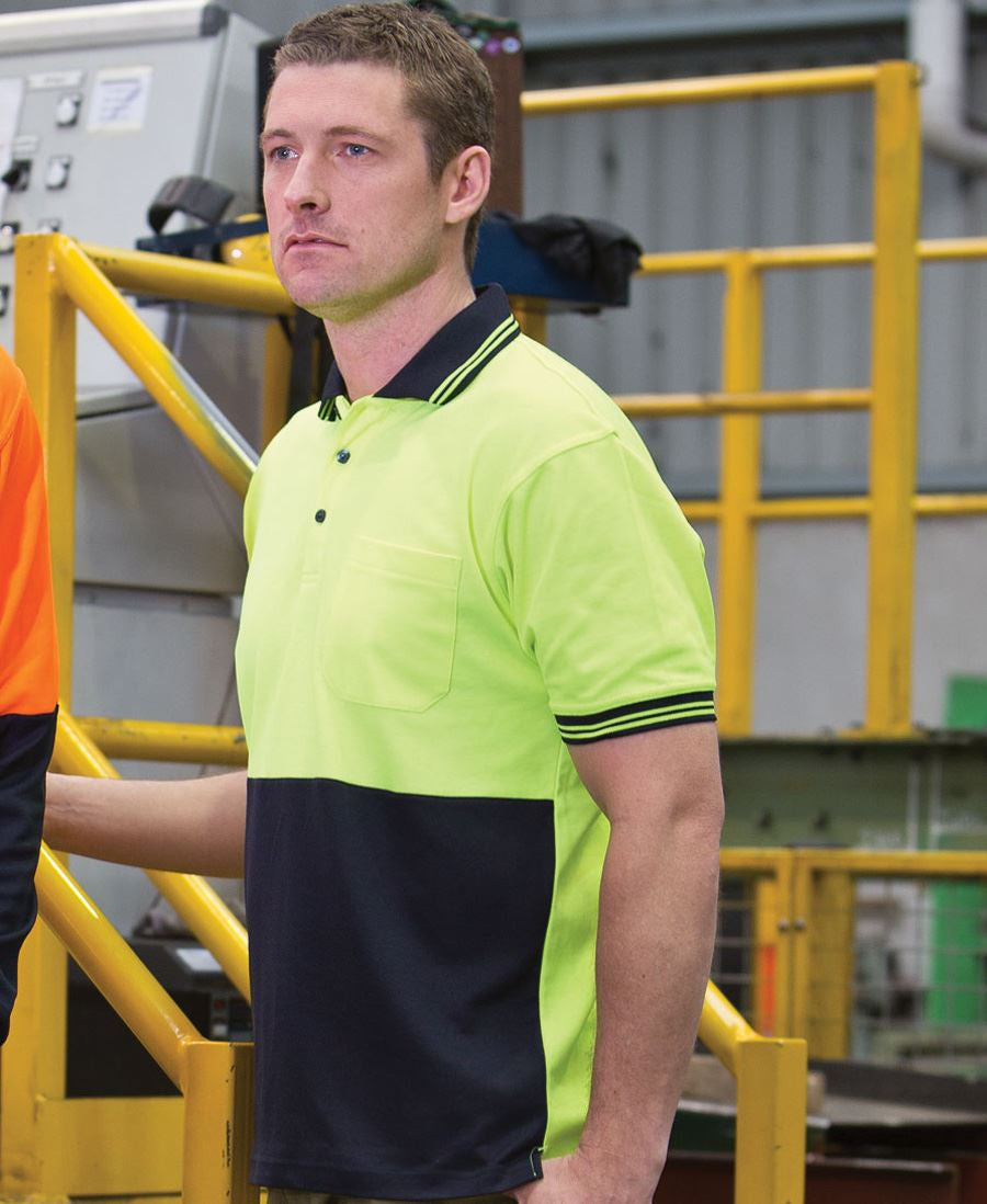 JB&#39;s Wear Hi Vis Short Sleeve Cotton Back Polo - Adults (6HPS)