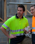 JB's Wear Hi Vis Short Sleeve (d+n) Traditional Polo - Adults (6HVST)