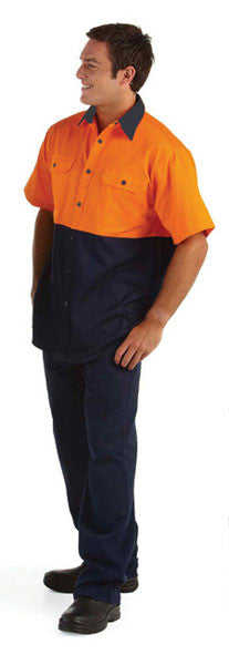 JB's Wear Hi Vis Short Sleeve 150g Shirt - Adults (6HWSS)