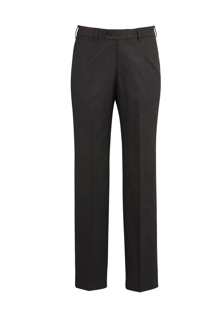 Biz Corporate Mens Flat Front Pant Stout (70112S)