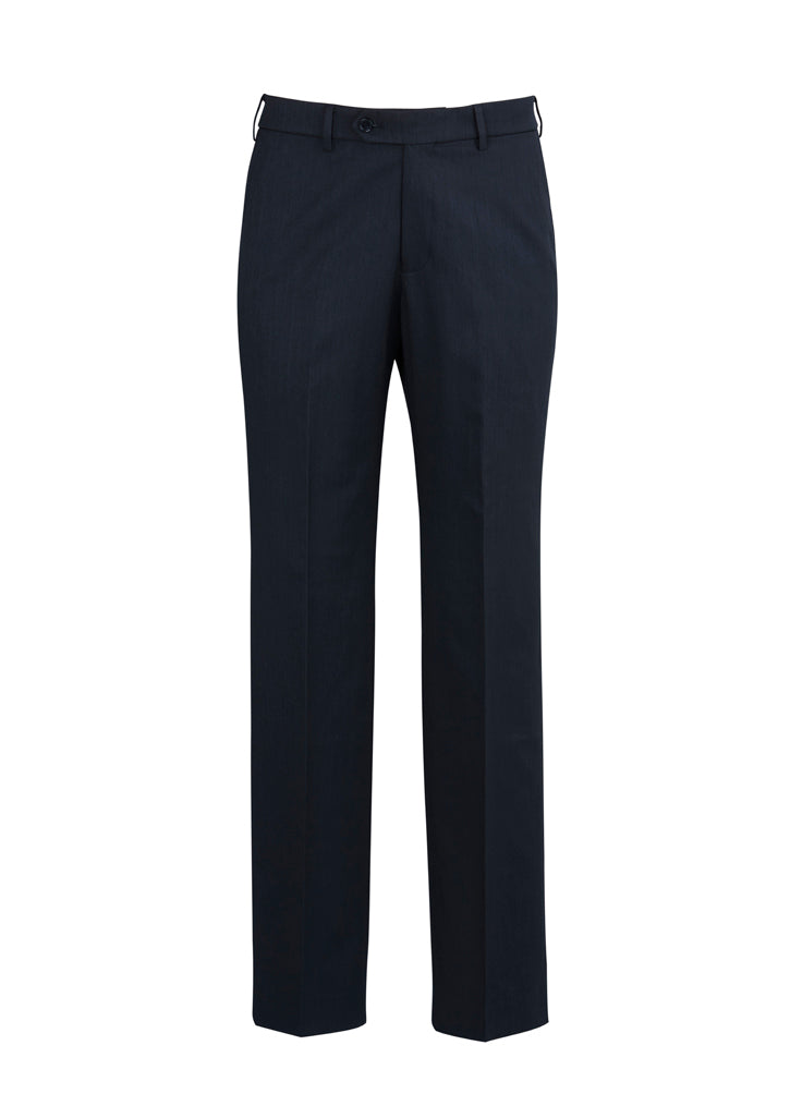 Biz Corporate Mens Flat Front Pant Stout (70112S)