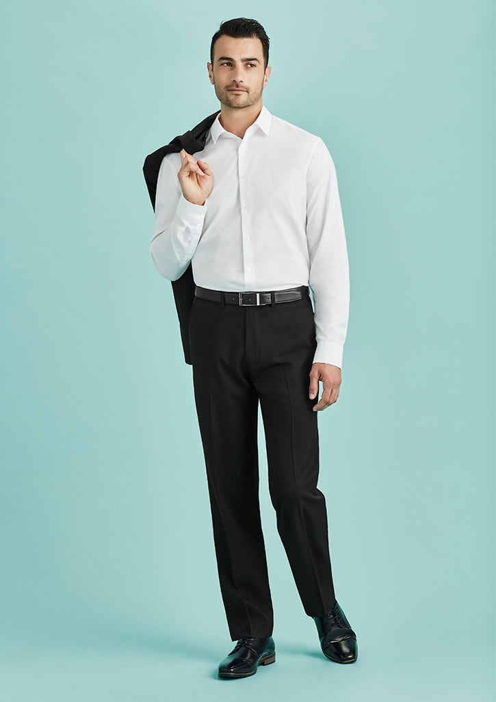 Biz Corporate Mens Adjustable Waist Pant Stout (70114S)