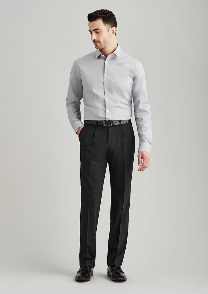 Biz Corporate Mens One Pleat Pant Regular (74011R)- Clearance