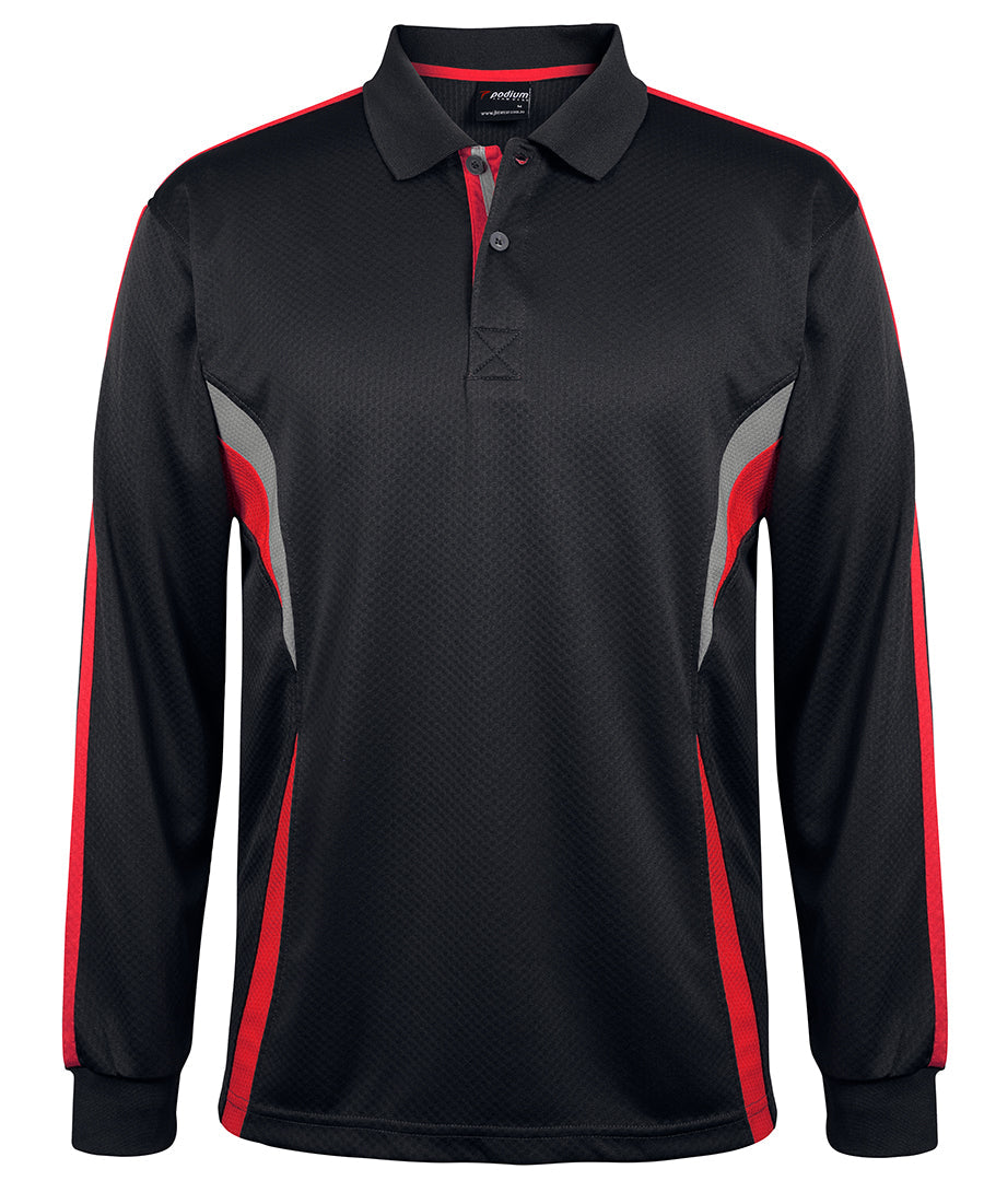 JB's Wear Adult Podium L/S Cool Polo (7CLP)