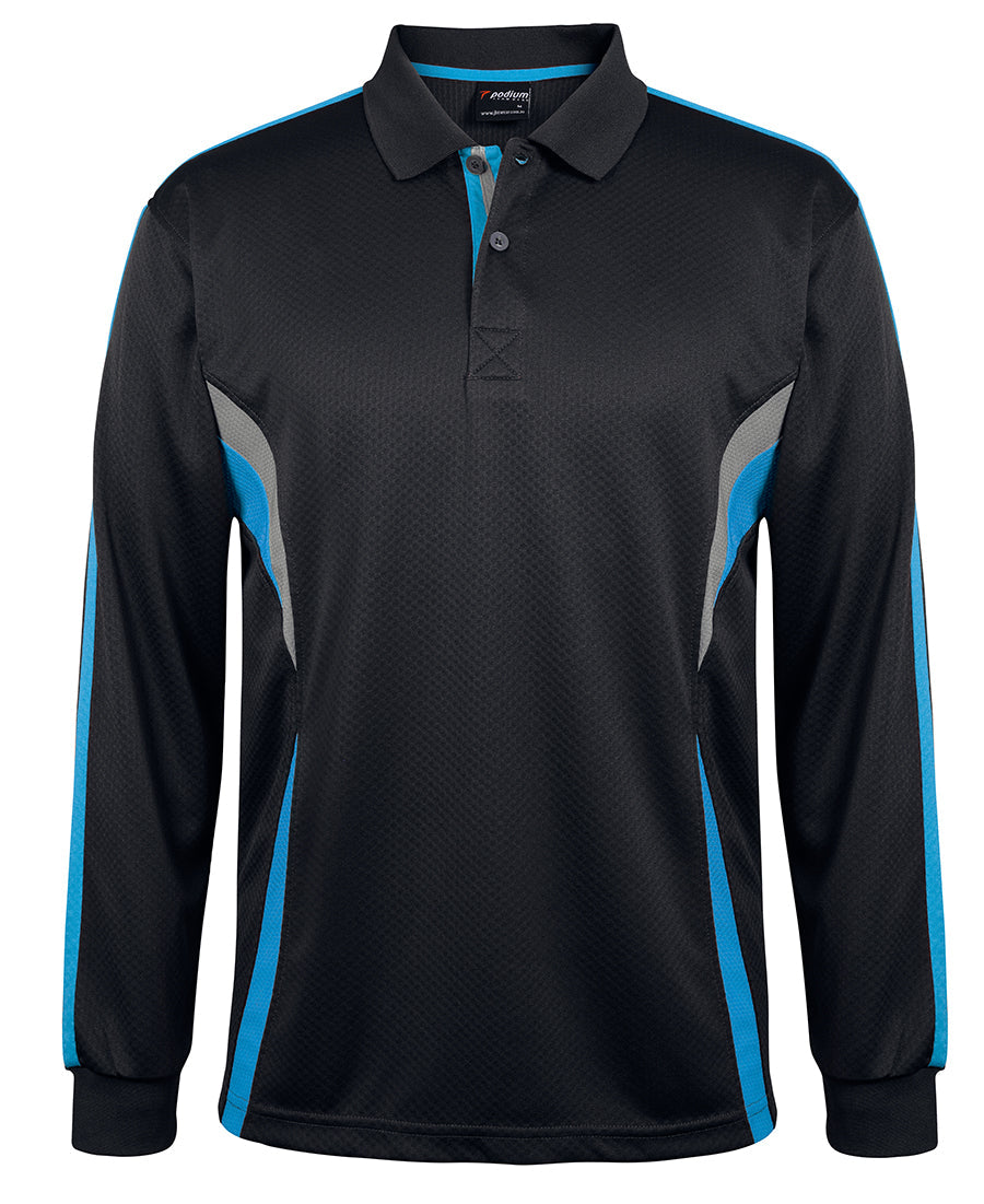 JB's Wear Adult Podium L/S Cool Polo (7CLP)