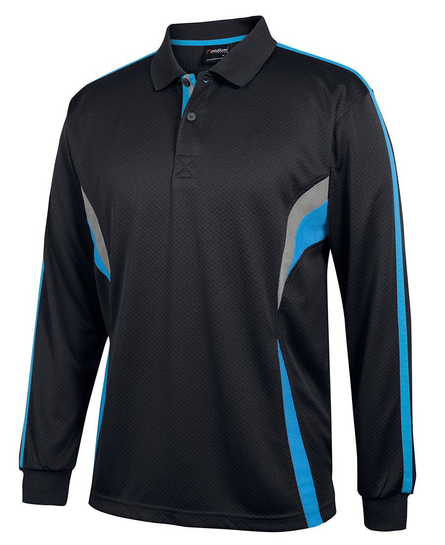 JB's Wear Adult Podium L/S Cool Polo (7CLP)