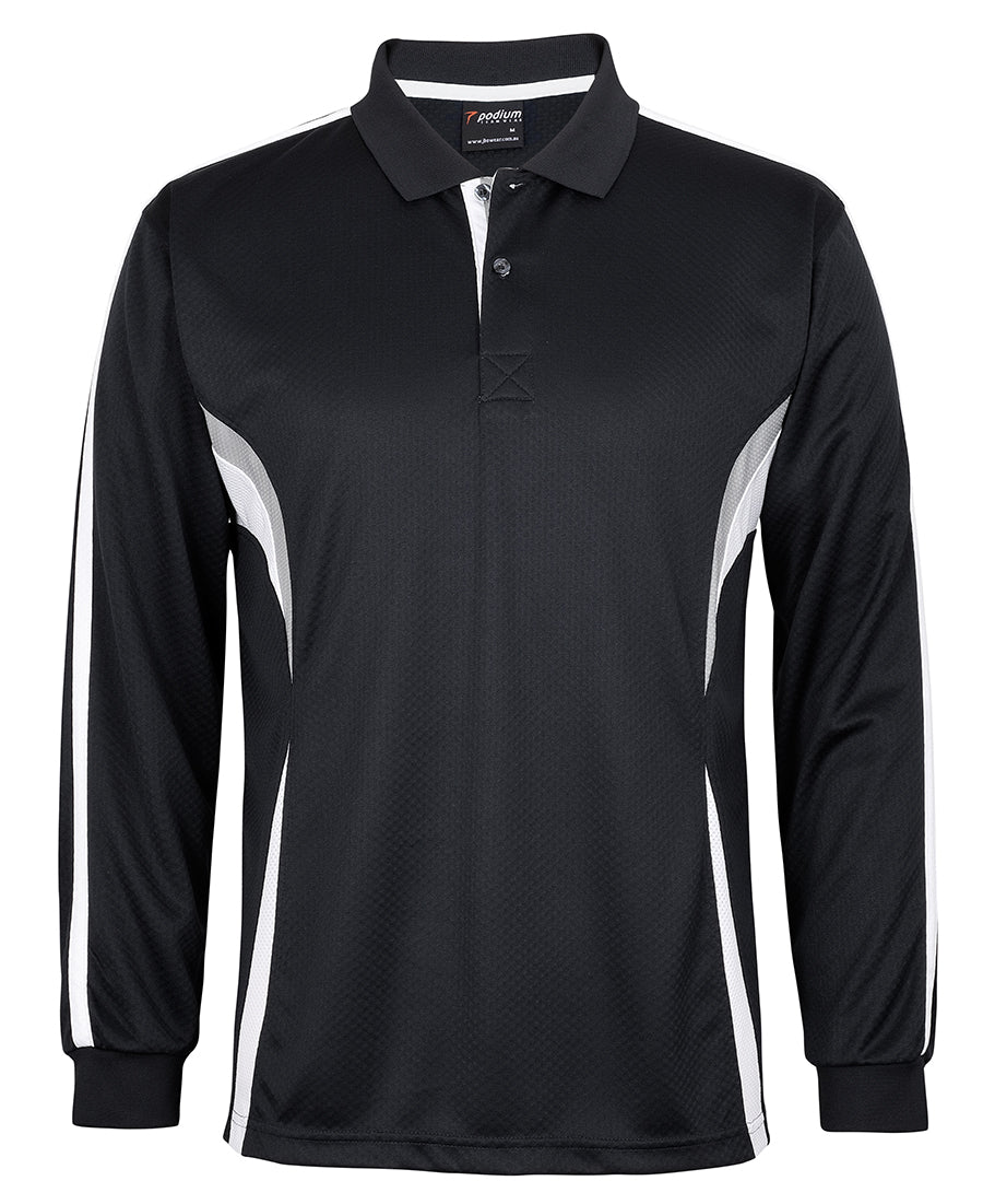 JB&#39;s Wear Adult Podium L/S Cool Polo (7CLP)