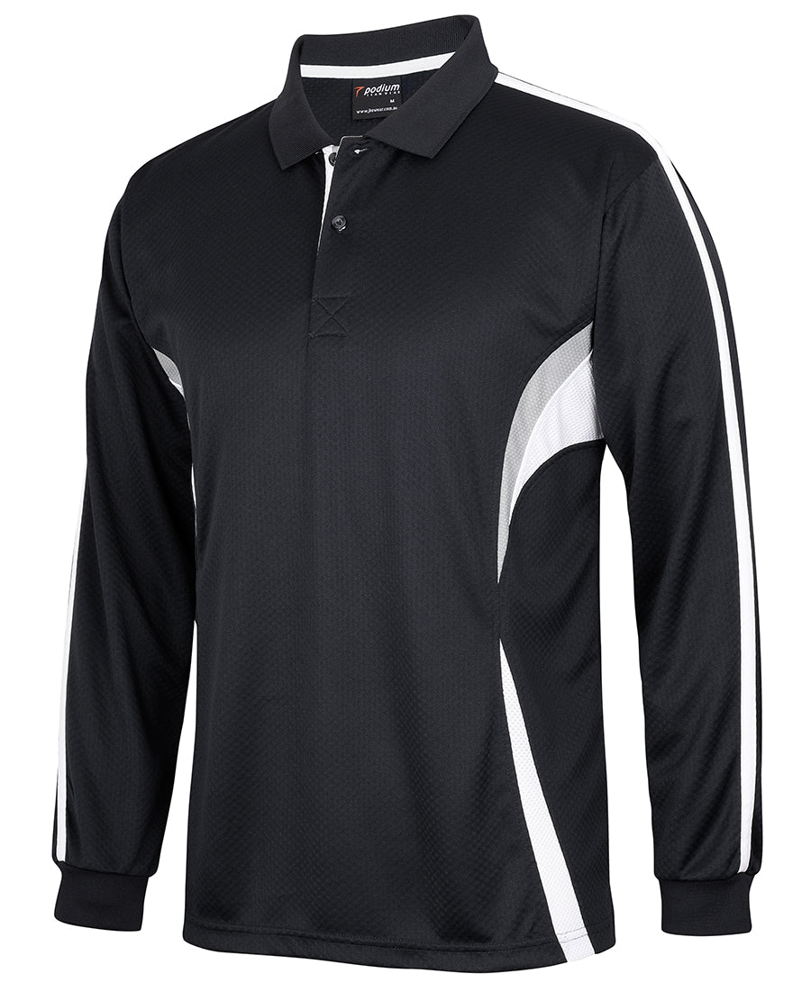 JB&#39;s Wear Adult Podium L/S Cool Polo (7CLP)