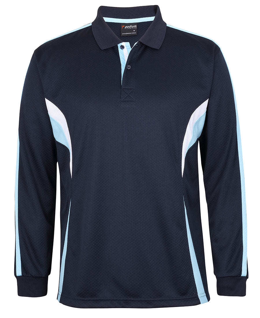 JB&#39;s Wear Adult Podium L/S Cool Polo (7CLP)
