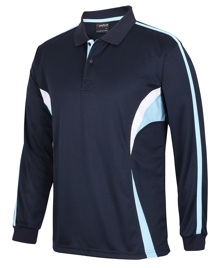 JB&#39;s Wear Adult Podium L/S Cool Polo (7CLP)