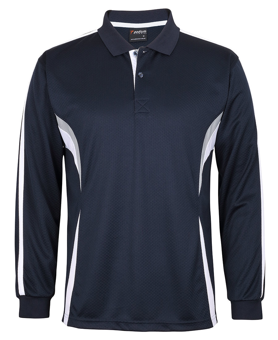 JB&#39;s Wear Adult Podium L/S Cool Polo (7CLP)