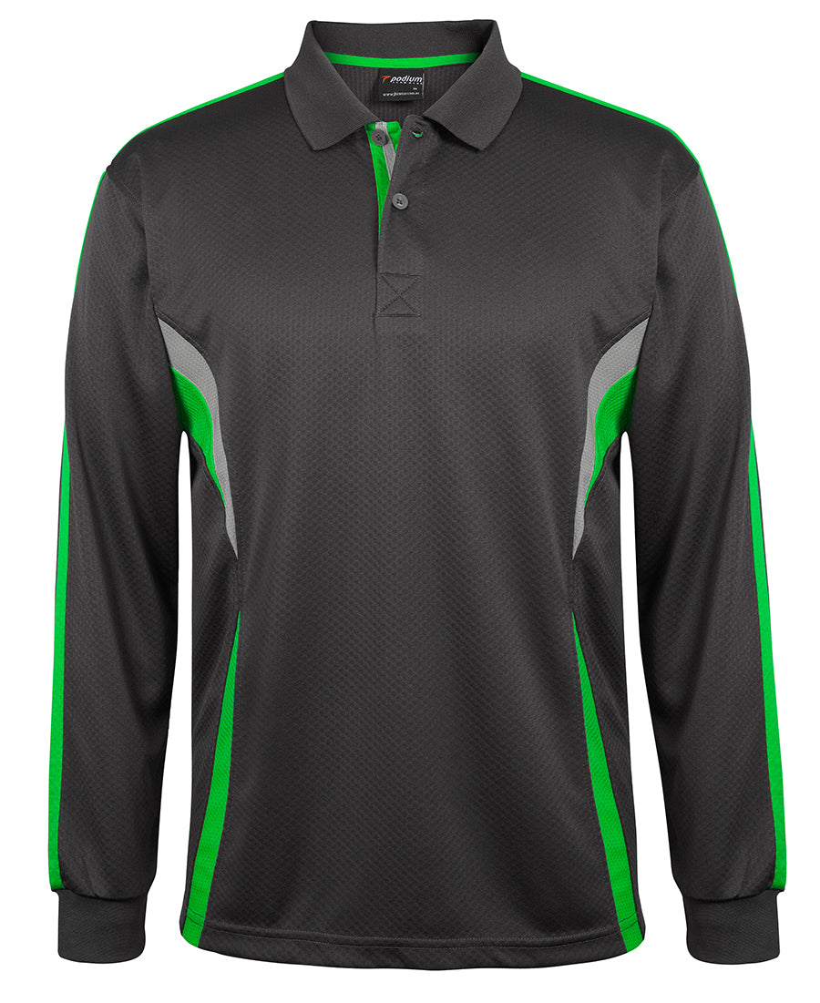 JB&#39;s Wear Adult Podium L/S Cool Polo (7CLP)
