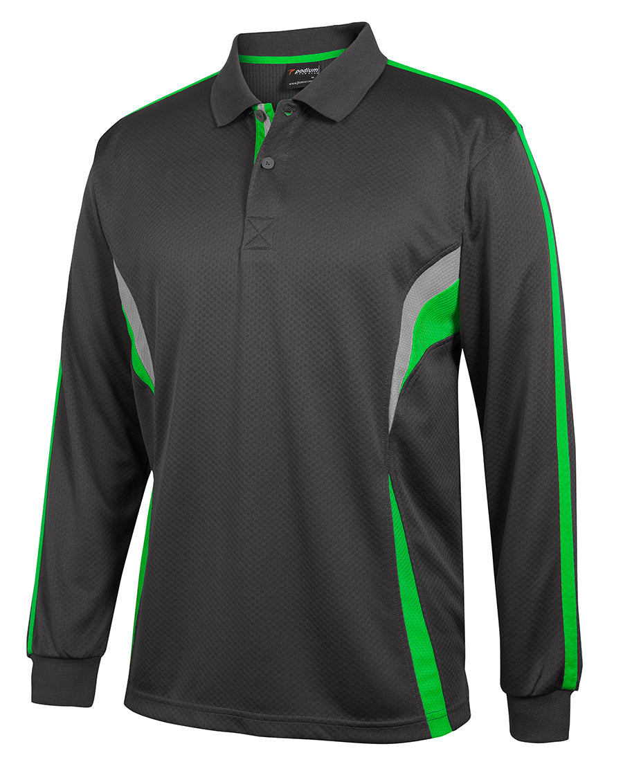 JB&#39;s Wear Adult Podium L/S Cool Polo (7CLP)